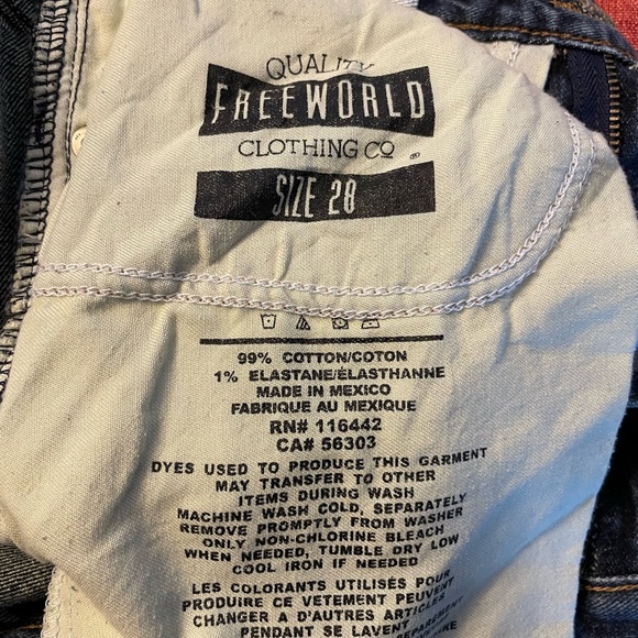 Zumiez Freeworld Night Train Stretch Jeans, 28 - Picture 4 of 5